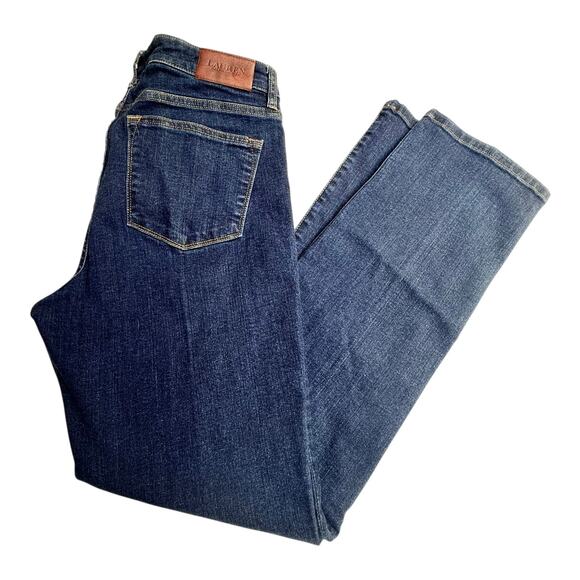 NEW Ralph Lauren DENIM BLUE JEANS Women's 10 Modern Straight Curvy 30x29  NWOT - Picture 8 of 8